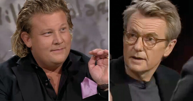 Karl Fredrik Gustafsson och Fredrik Skavlan. Foto: SVT