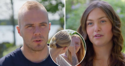 Rasmus Helge och Wilma Johansson i Bonde söker fru. Foto: TV4