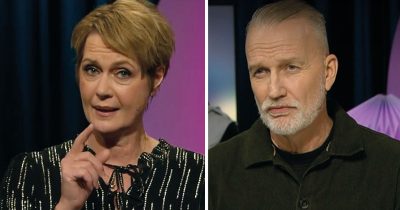 Inger Ljung Olsson och Beppe Starbrink i "Go'kväll". Foto: SVT