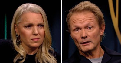Carina Bergfeldt och Felix Herngren. Foto: SVT