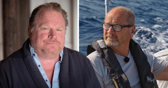 Claes Malmberg och Gurra Krantz i "Över Atlanten". Foto: Johan Nilsson/TT & Kanal 5