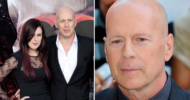 Rumer Willis och pappa Bruce. Foto: Shutterstock