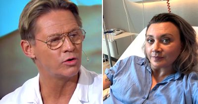 Mikael Sandström och Camilla Läckberg