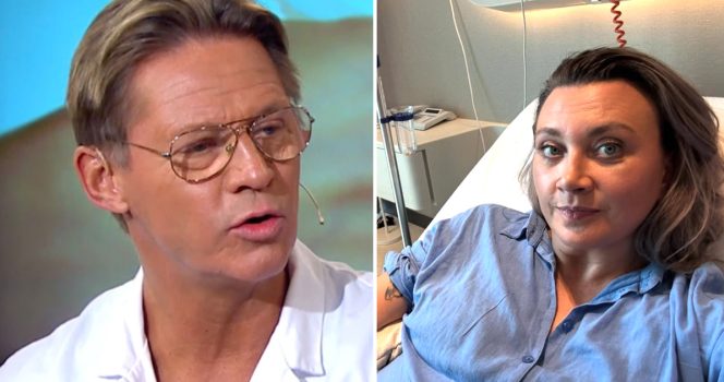 Mikael Sandström och Camilla Läckberg