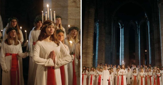 SVT:s luciamorgon 2025. Foto: SVT