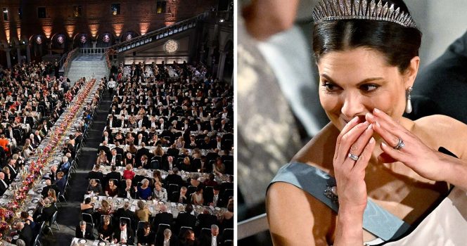 Kronprinsessan Victoria under Nobelfesten.