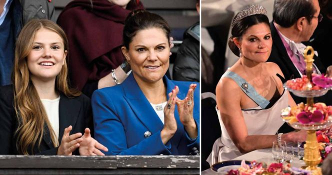 Prinsessan Estelle och kronprinsessan Victoria. Foto: Pontus Lundahl/TT & Jonas Ekströmer/TT
