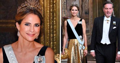 Prinsessan Madeleine med maken Chris O'Neill på Nobel 2025. Foto: Jonas Ekströmer/TT