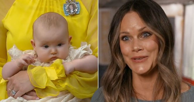 Prinsessan Ines och mamma Sofia. Foto: SVT