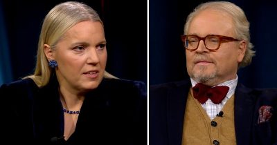 Fredrik Lindström i Carina Bergfeldts talkshow