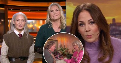 Pernilla Månsson Colt, Camilla Kvartoft, Karl Fredrik Gustafsson, Anne Lundberg och Tilde de Paula Eby. Foto: SVT & TV4