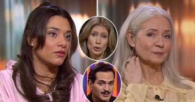 Farah Abadi, Linda Olofsson, Alex Letic och Pernilla Månsson Colt i "Sverige live". Foto: SVT