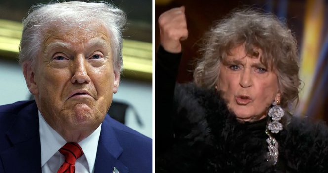 Siw Malmkvist skickade pik till Donald Trump på Guldbaggegalan