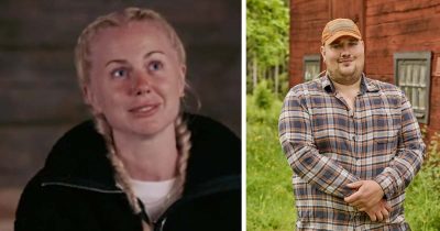 Farmen-deltagarna Amanda och Erik är ett par. Foto: TV4 & Linus Hallsenius/TV4