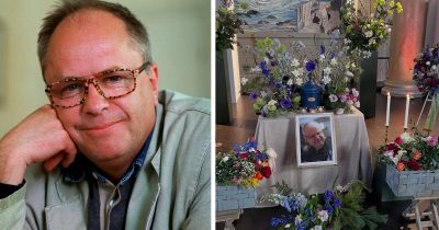 Helge Skoog fördes till sista vilan under måndagen