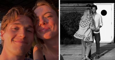 Filip Lamprecht och Linn Hegdal firar 3 år ihop