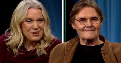 Johan Rabaeus ställs mot väggen efter Carina Bergfeldts fråga