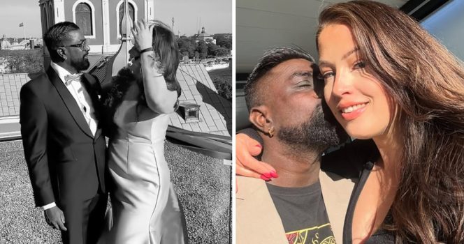 Karolina Finskas och Jakob Grünberg från Love is blind.