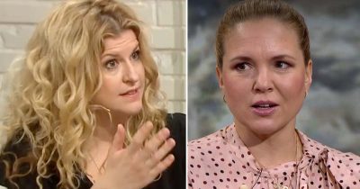 Filippa Rådin och Anja Pärson. Foto: TV4 & SVT