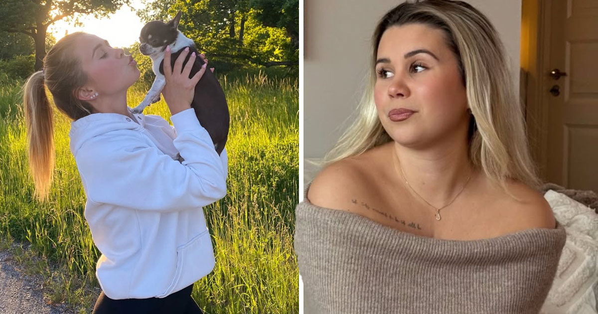 Lisa Ajax och hunden Louis.