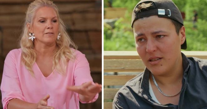 Anna Brolin och Vanessa Salloumova i Farmen.