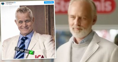 Rickard Olsson och Björn Kjellman i Ica-kavajer