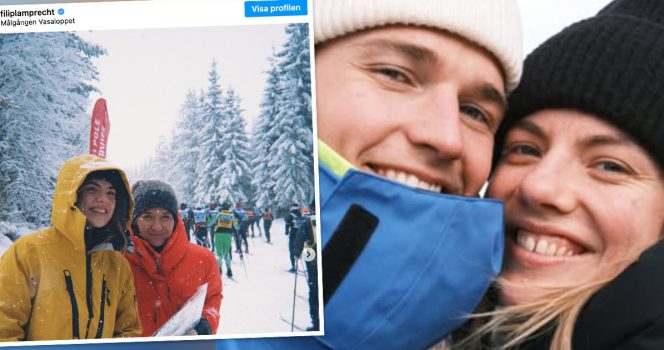 Linn Hegdal, Kristin Kaspersen och Filip Lamprecht under Vasaloppet