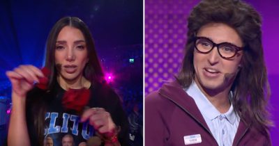 Gina Dirawi och Hampus Nessvold i Melodifestivalen