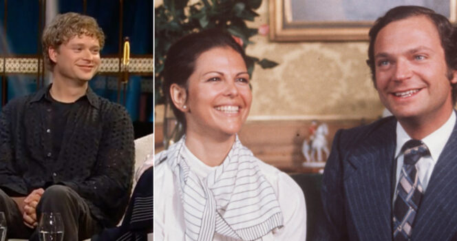 Edvin Endre, drottning Silvia och kung Carl Gustaf