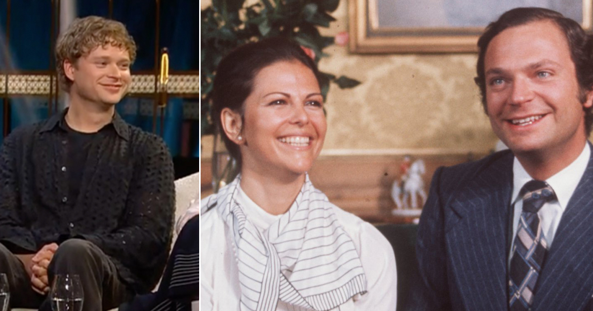Edvin Endre, drottning Silvia och kung Carl Gustaf