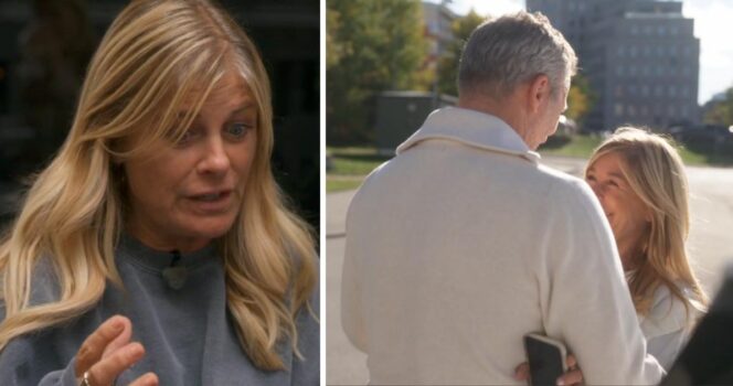 Pernilla Wahlgren och Christian Bauer i "Wahlgrens värld"