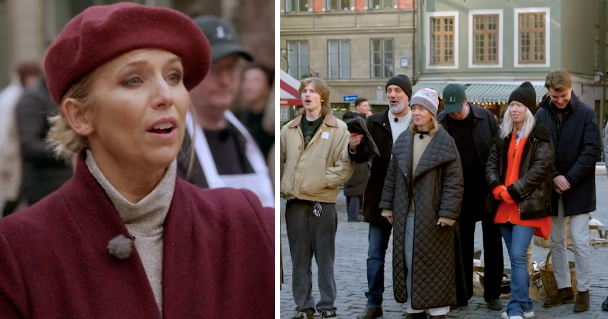 Tina Nordström anlände sent till utmaningen i Gamla stan