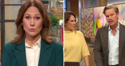 Maria Forsblom och Martin Järborg i Nyhetsmorgon. Foto: TV4