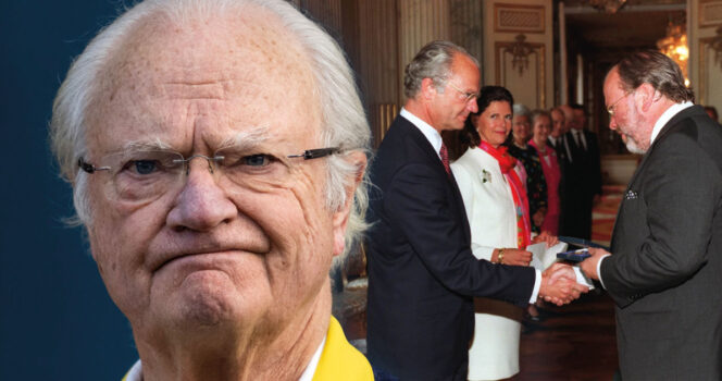 Kung Carl XVI Gustaf och Erik Lallerstedt. Foto: Christine Olsson/TT & Bertil Ericson/TT