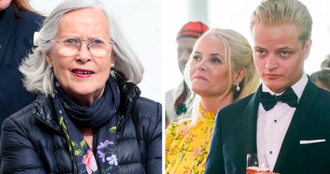 Marit Tjessem, kronprinsessan Mette-Marit och Marius Borg Høiby,