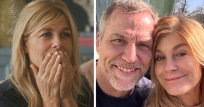 Pernilla Wahlgren dementerar skilsmässorykten med Christian Bauer