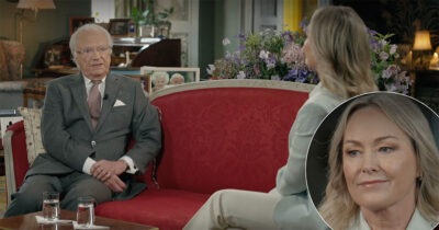 Kungen och Yvette Hermundstad. Foto: SVT