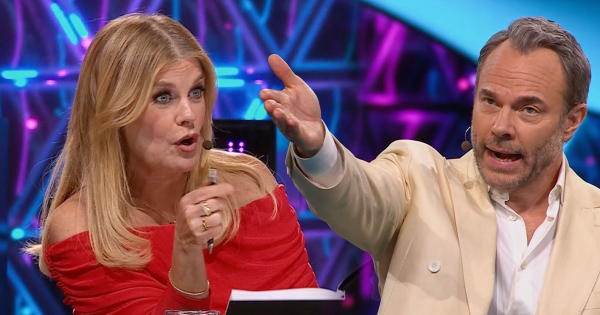 Pernilla Wahlgren och David Hellenius. Foto: TV4
