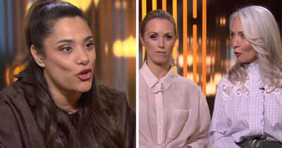 Farah Abdi, Karin Frick och Pernilla Månsson Colt i Sverige live.