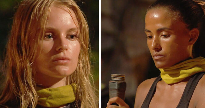 Hanna Wallmark och Nathalie Eliasson i Robinson.