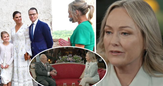 Yvette Hermundstad på Victoriadagen 2020. Nyligen gjorde hon intervju med kungen på 80-årsdagen. Foto: Jonas Ekströmer/TT & SVT