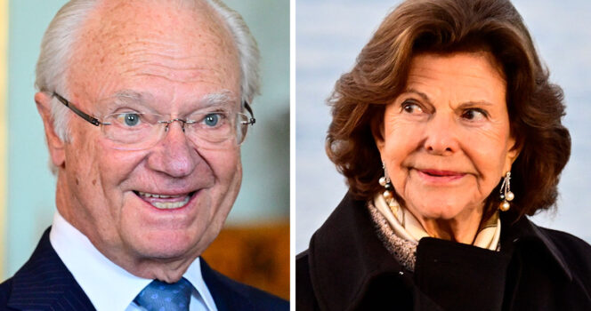 Kung Carl XVI Gustaf och drottning Silvia