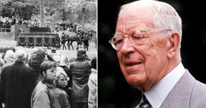 Gustaf Vi Adolf bröt en kunglig tradition med sin begravning