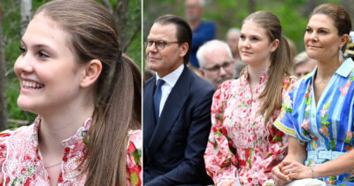 Prinsessan Estelle var på plats vid sin skulpturpark