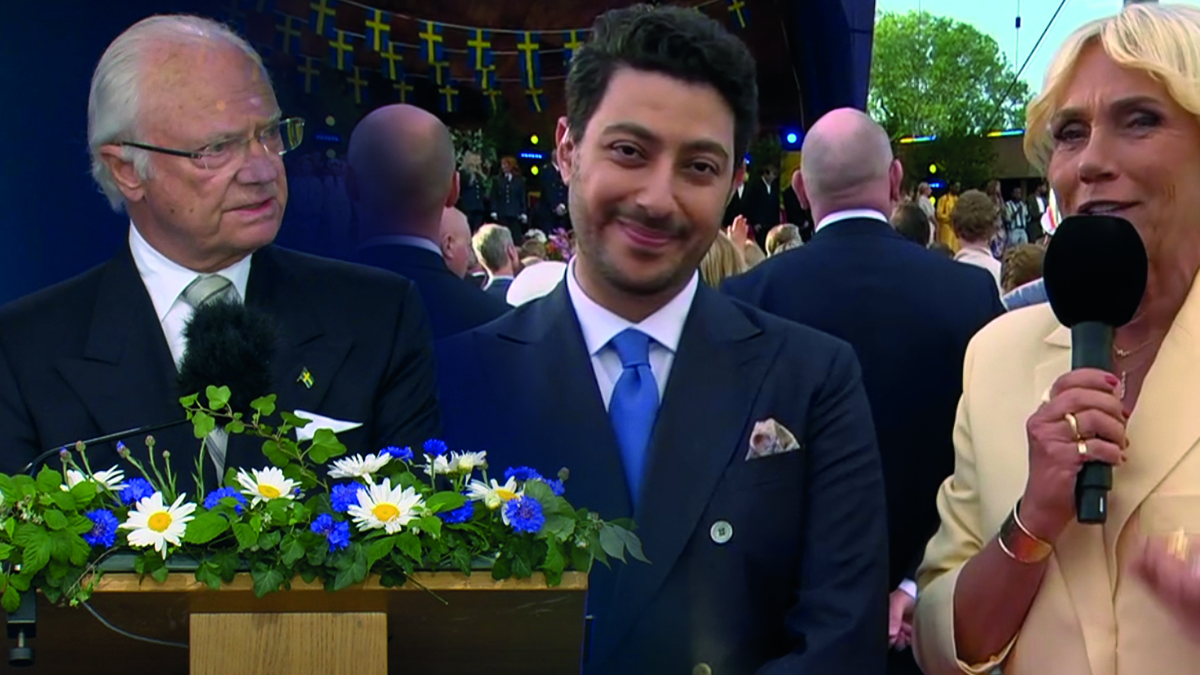 Kungen, Fouad Youcefi och Anne Lundberg