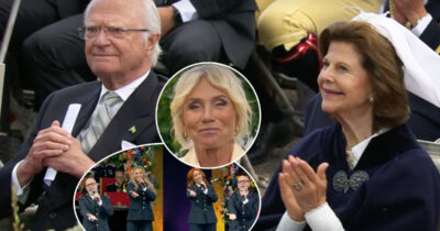 Drottning Silvia hyllad på Skansen. Foto: SVT