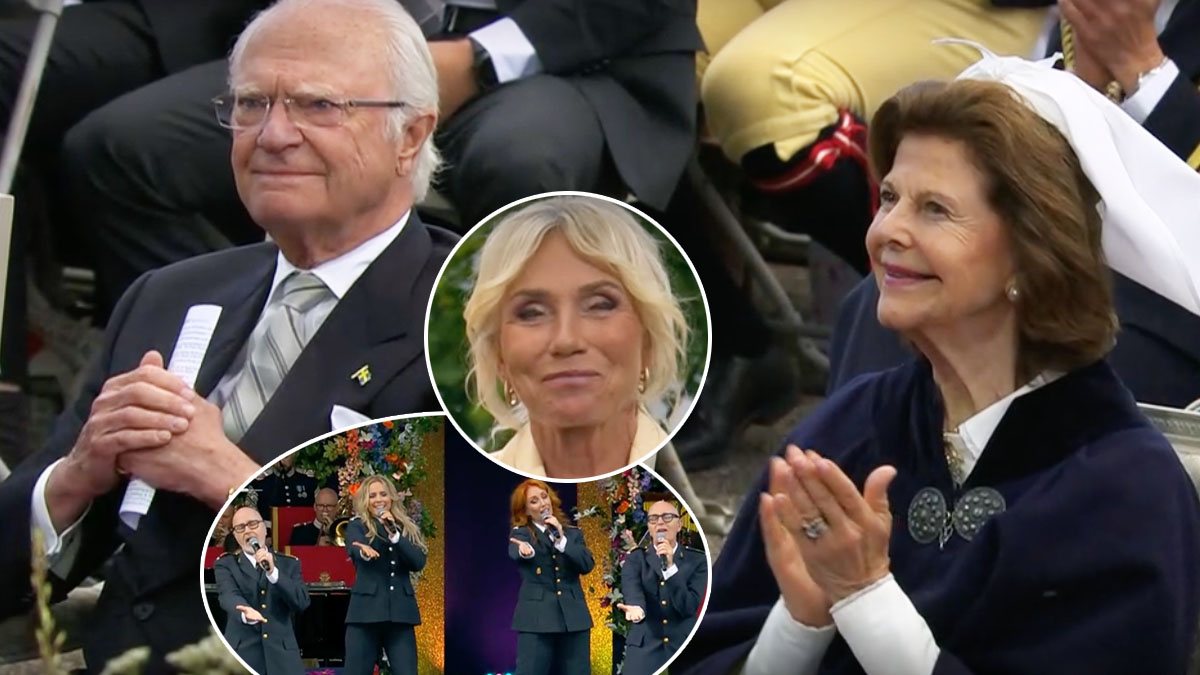 Drottning Silvia hyllad på Skansen. Foto: SVT