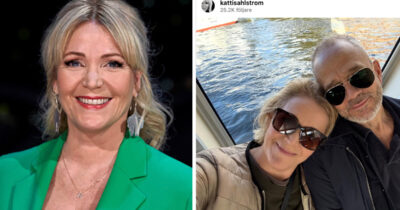 Kattis Ahlström njuter av livet med sambon Ola Billing