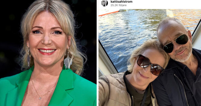 Kattis Ahlström njuter av livet med sambon Ola Billing
