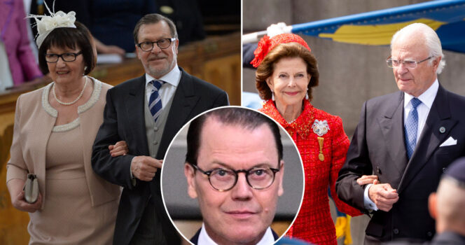 Ewa och Olle Westling och kungaparet. Foto: TT